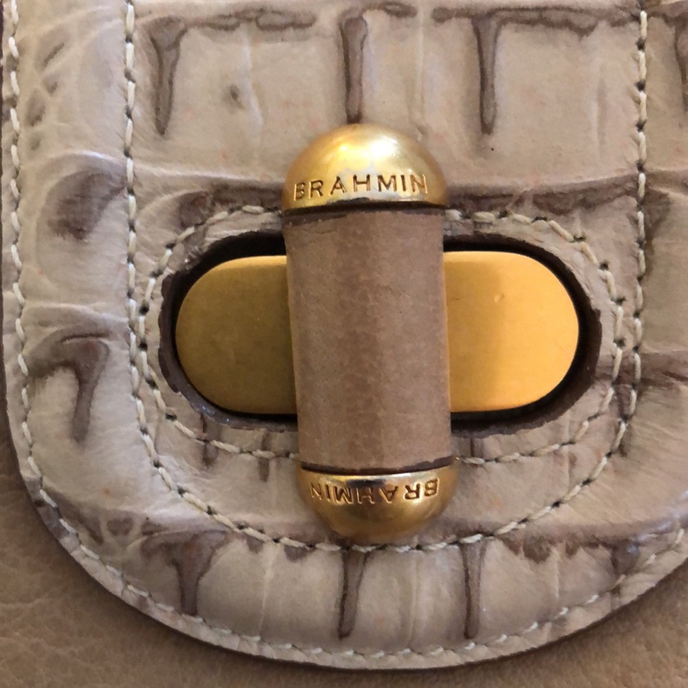 Brahmin Tan and Gray Shoulder Bag - Picture 2 of 6